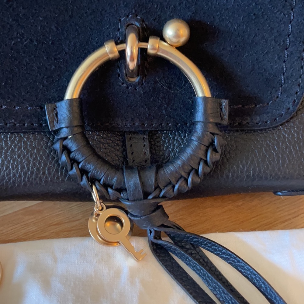 See By Chloe Black and Gold Mini Bag - Picture 3 of 6